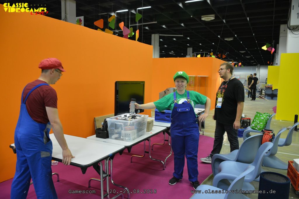 Aufbau für die Gamescom 2018 am Montag, 20. August – Foto 16