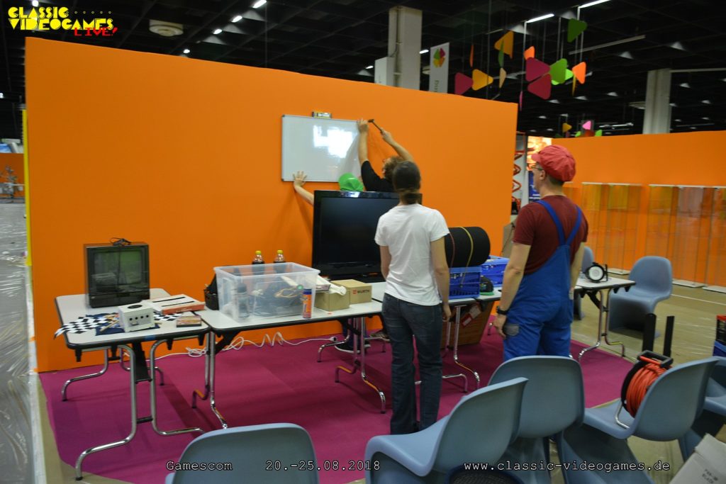 Aufbau für die Gamescom 2018 am Montag, 20. August – Foto 20