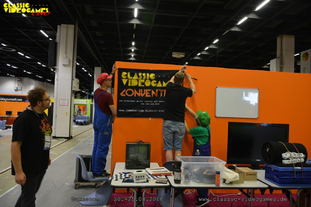 Aufbau für die Gamescom 2018 am Montag, 20. August – Foto 21