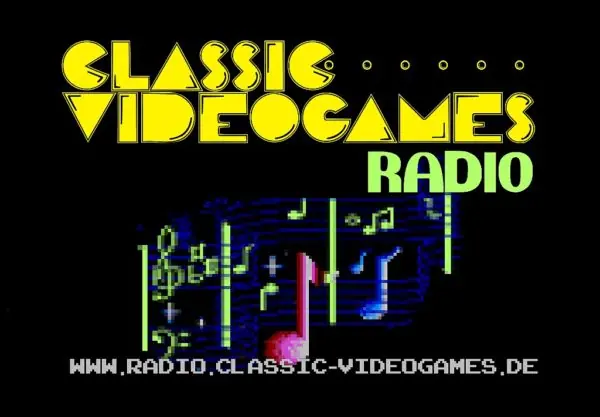 Classic Videogames Radio – Logo mit Webadresse